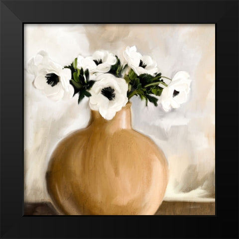 Anemones Black Modern Wood Framed Art Print by Allen, Kimberly