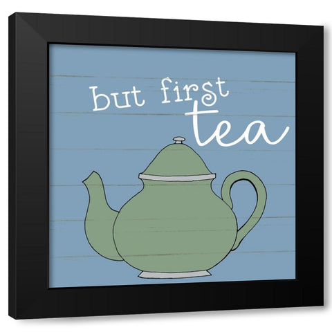 Tea Time 2 Black Modern Wood Framed Art Print with Double Matting by Allen, Kimberly