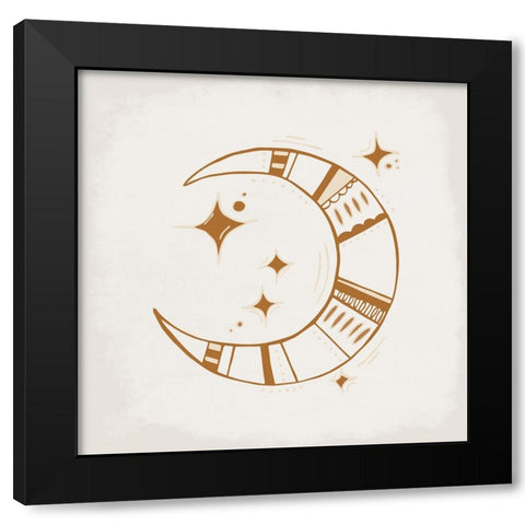 The Moon Black Modern Wood Framed Art Print by Allen, Kimberly