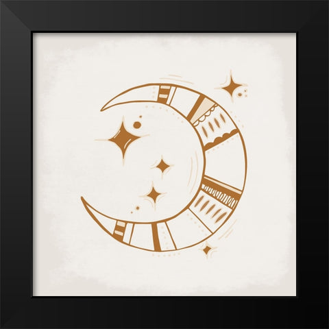 The Moon Black Modern Wood Framed Art Print by Allen, Kimberly