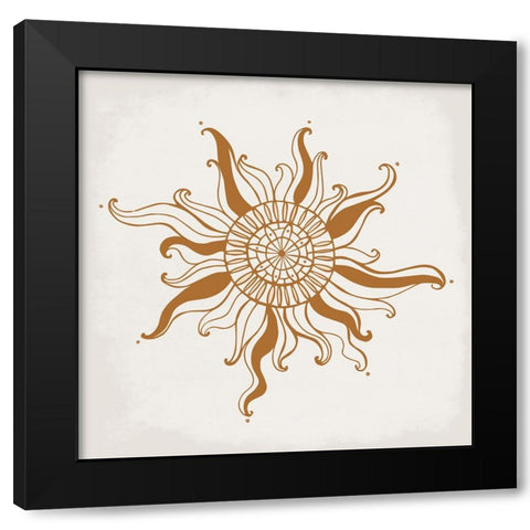 The Sun Black Modern Wood Framed Art Print by Allen, Kimberly