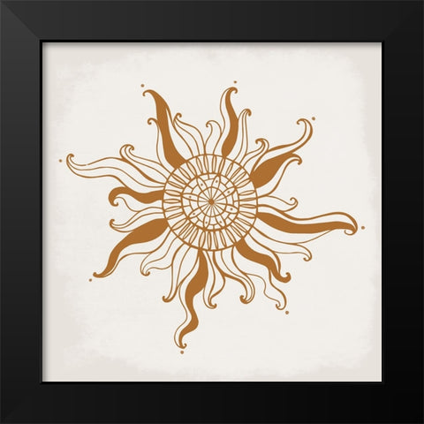 The Sun Black Modern Wood Framed Art Print by Allen, Kimberly
