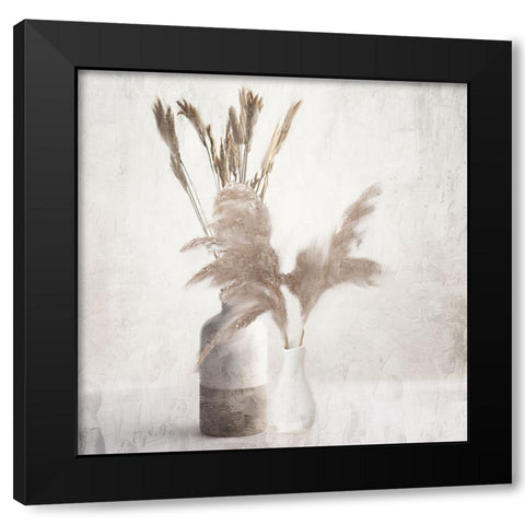 Dried Vases Black Modern Wood Framed Art Print by Allen, Kimberly
