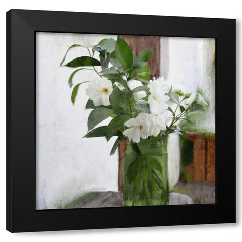 Summer Greens Black Modern Wood Framed Art Print by Allen, Kimberly