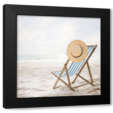 Beach Peace Black Modern Wood Framed Art Print by Allen, Kimberly