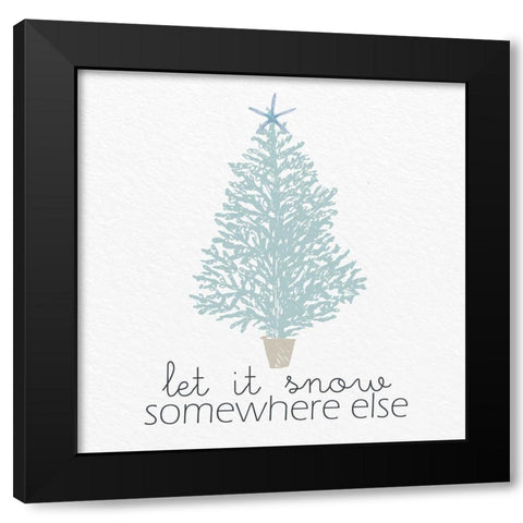 Somewhere Else Black Modern Wood Framed Art Print by Allen, Kimberly