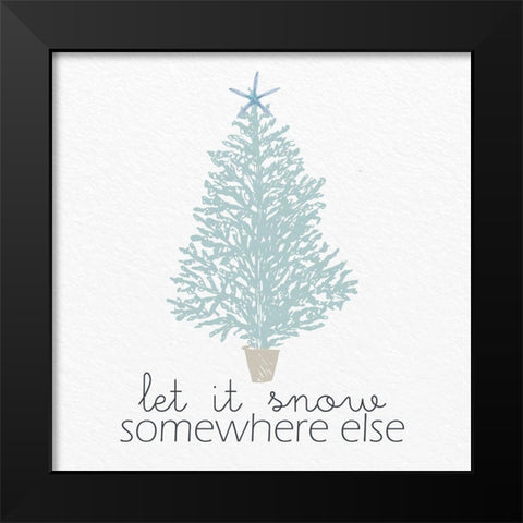 Somewhere Else Black Modern Wood Framed Art Print by Allen, Kimberly