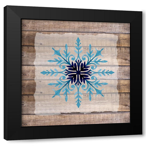 Snowflake Woods 2 Black Modern Wood Framed Art Print by Allen, Kimberly
