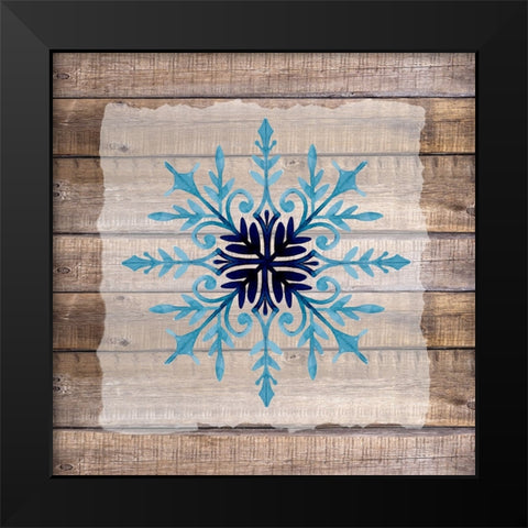 Snowflake Woods 2 Black Modern Wood Framed Art Print by Allen, Kimberly