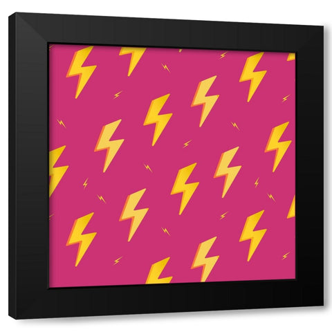 Lighting Pattern Black Modern Wood Framed Art Print with Double Matting by Allen, Kimberly