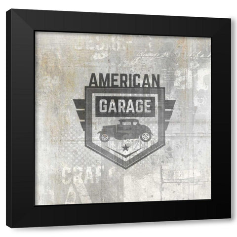 American Garage 1 Black Modern Wood Framed Art Print with Double Matting by Allen, Kimberly
