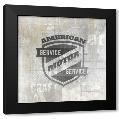 American Garage 3 Black Modern Wood Framed Art Print with Double Matting by Allen, Kimberly