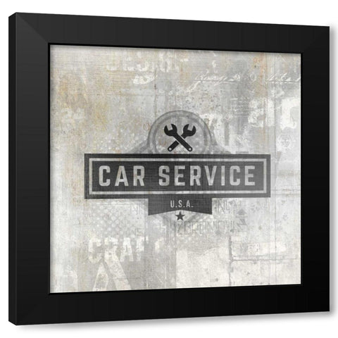 American Garage 4 Black Modern Wood Framed Art Print with Double Matting by Allen, Kimberly