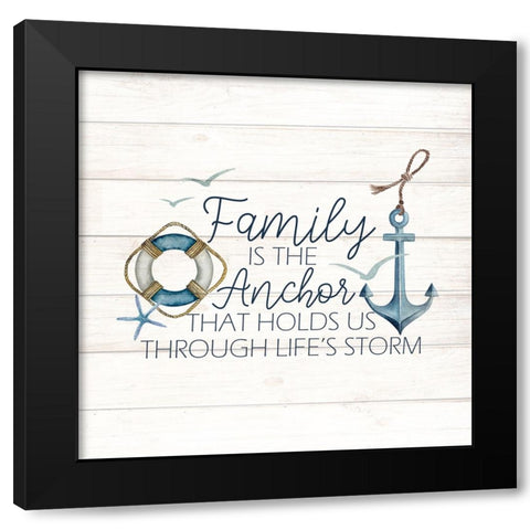 Anchor Home 2 Black Modern Wood Framed Art Print with Double Matting by Allen, Kimberly