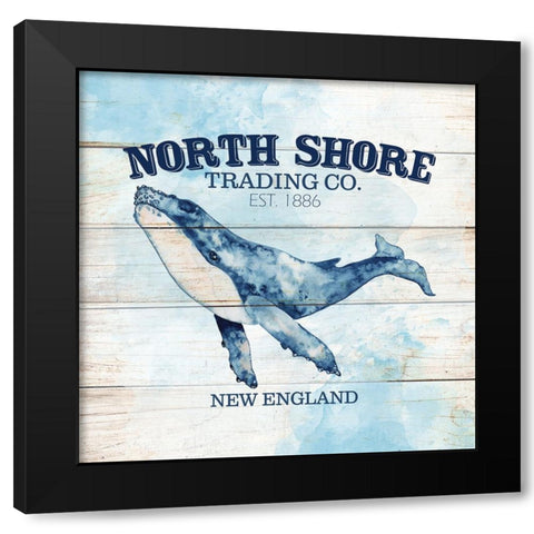 North Shore Black Modern Wood Framed Art Print by Allen, Kimberly