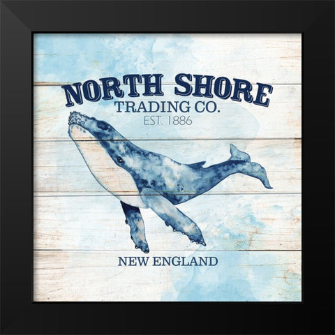 North Shore Black Modern Wood Framed Art Print by Allen, Kimberly