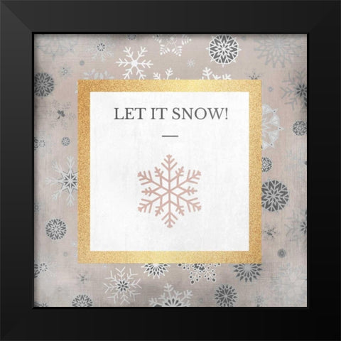 Candy Cane Christmas 4 Black Modern Wood Framed Art Print by Allen, Kimberly