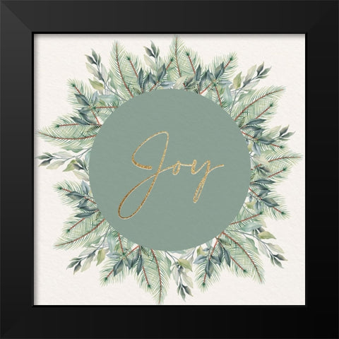 Christmas Greens 1 Black Modern Wood Framed Art Print by Allen, Kimberly