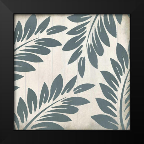 Seafoam Ferns 1 Black Modern Wood Framed Art Print by Allen, Kimberly