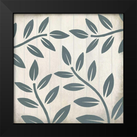 Seafoam Ferns 2 Black Modern Wood Framed Art Print by Allen, Kimberly