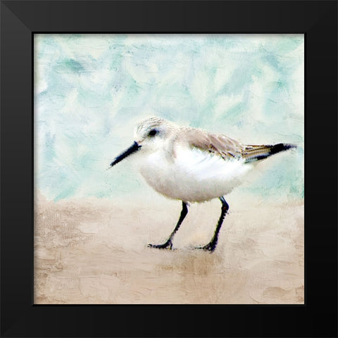 Sandpiper Walk 2 Black Modern Wood Framed Art Print by Allen, Kimberly