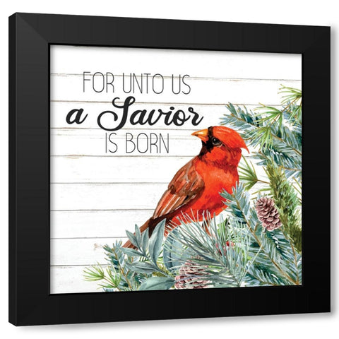 A Saviour Black Modern Wood Framed Art Print with Double Matting by Allen, Kimberly