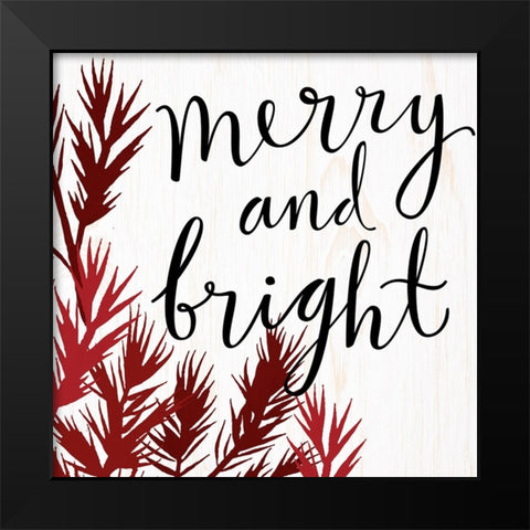 Merry Black Modern Wood Framed Art Print by Allen, Kimberly