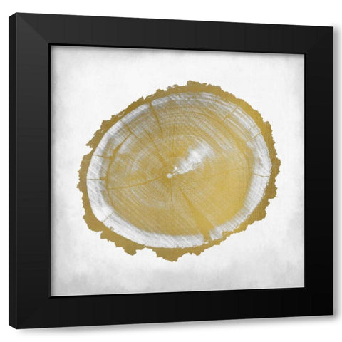 Rings 2 Black Modern Wood Framed Art Print by Allen, Kimberly