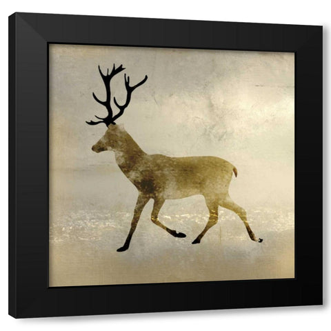 Wildlife Lodge 3 Black Modern Wood Framed Art Print by Allen, Kimberly
