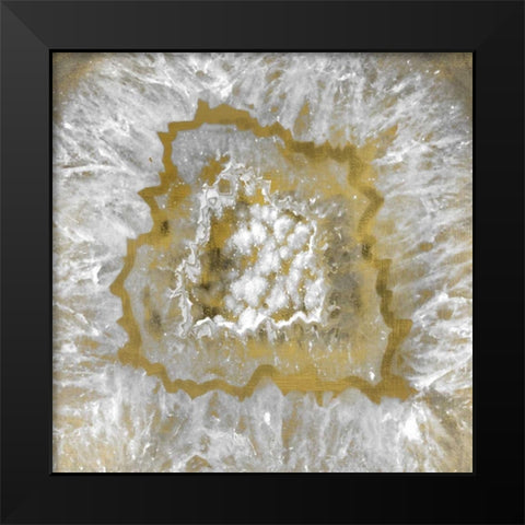 Burst of Gold Black Modern Wood Framed Art Print by Allen, Kimberly