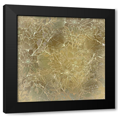 Golden Night Black Modern Wood Framed Art Print with Double Matting by Allen, Kimberly