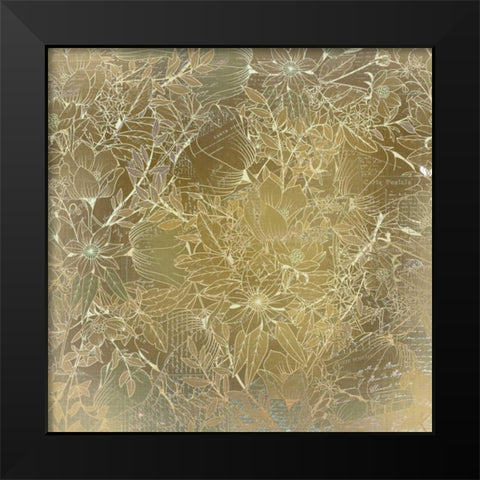 Golden Night Black Modern Wood Framed Art Print by Allen, Kimberly