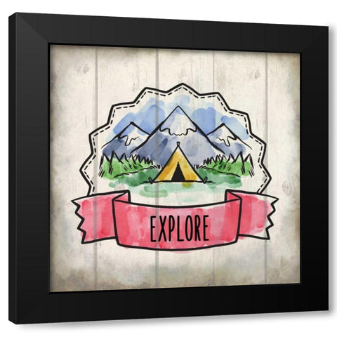 Adventure Is Out There 2 Black Modern Wood Framed Art Print by Allen, Kimberly