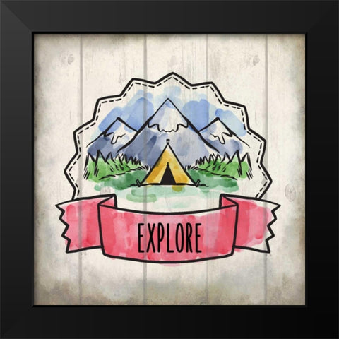Adventure Is Out There 2 Black Modern Wood Framed Art Print by Allen, Kimberly