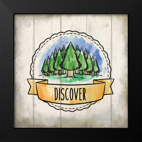 Adventure Is Out There 3 Black Modern Wood Framed Art Print by Allen, Kimberly