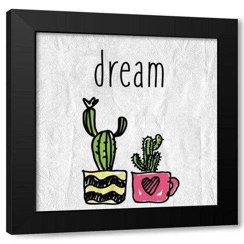 Cacti A Black Modern Wood Framed Art Print with Double Matting by Allen, Kimberly