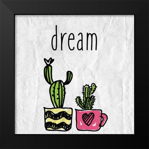 Cacti A Black Modern Wood Framed Art Print by Allen, Kimberly