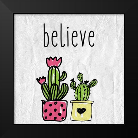 Cacti B Black Modern Wood Framed Art Print by Allen, Kimberly