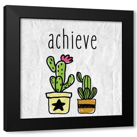 Cacti C Black Modern Wood Framed Art Print by Allen, Kimberly