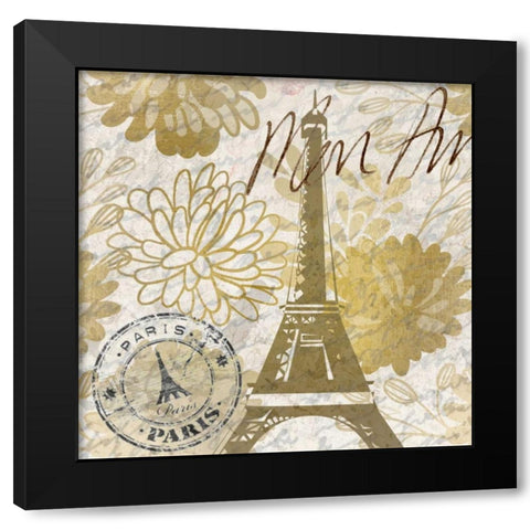 Mon Amour C Black Modern Wood Framed Art Print by Allen, Kimberly