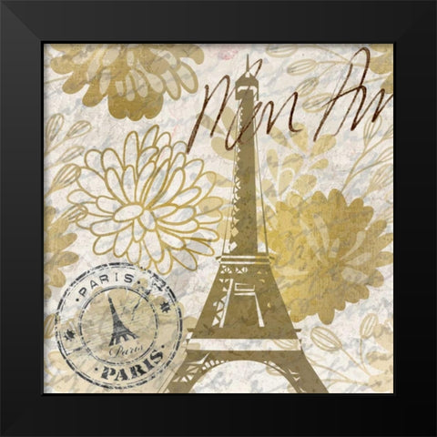 Mon Amour C Black Modern Wood Framed Art Print by Allen, Kimberly