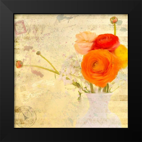 Happiness Black Modern Wood Framed Art Print by Allen, Kimberly