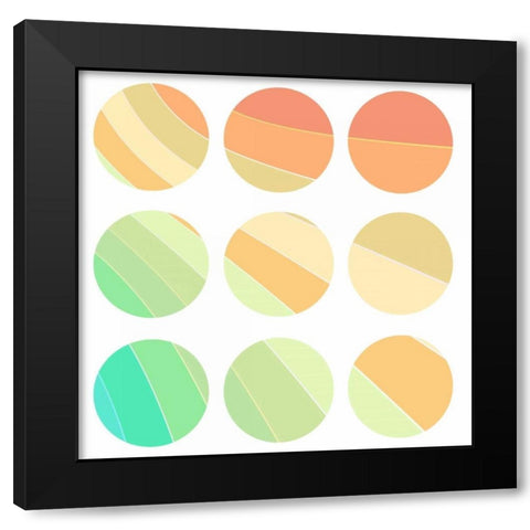 In Color 2 Black Modern Wood Framed Art Print with Double Matting by Allen, Kimberly