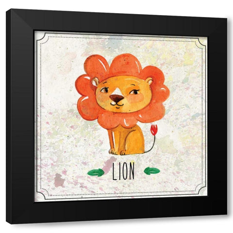 Jungle Day 1 Black Modern Wood Framed Art Print by Allen, Kimberly