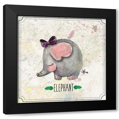 Jungle Day 3 Black Modern Wood Framed Art Print by Allen, Kimberly