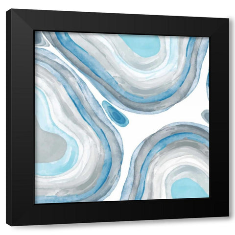 Agate Light 1 Black Modern Wood Framed Art Print with Double Matting by Allen, Kimberly