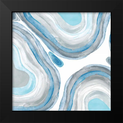 Agate Light 1 Black Modern Wood Framed Art Print by Allen, Kimberly