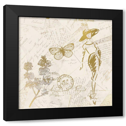 Fashion 3 Black Modern Wood Framed Art Print with Double Matting by Allen, Kimberly