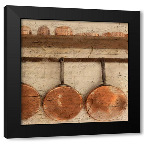 Copper B Black Modern Wood Framed Art Print with Double Matting by Allen, Kimberly