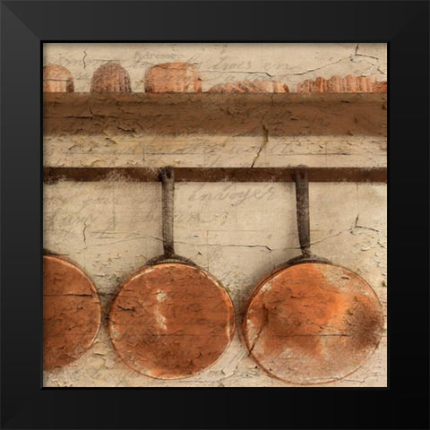 Copper B Black Modern Wood Framed Art Print by Allen, Kimberly
